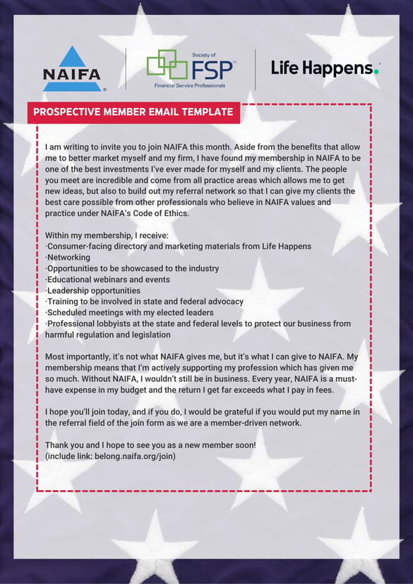 2024 Email Template Prospective Members