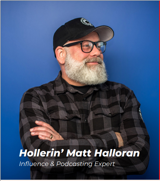 Matt Halloran with tag line