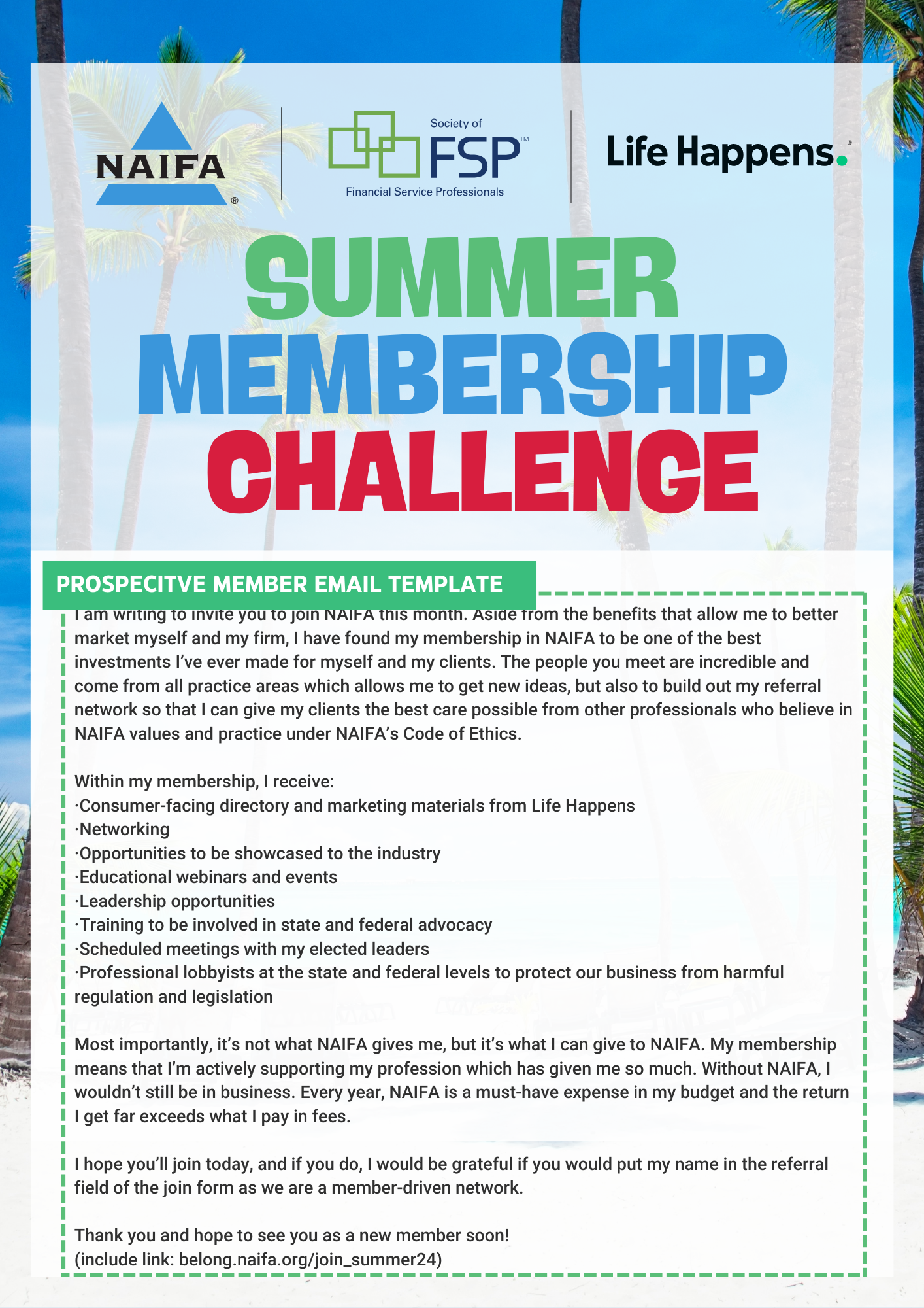 Summer Membership Challenge 2024 Email Template New Member