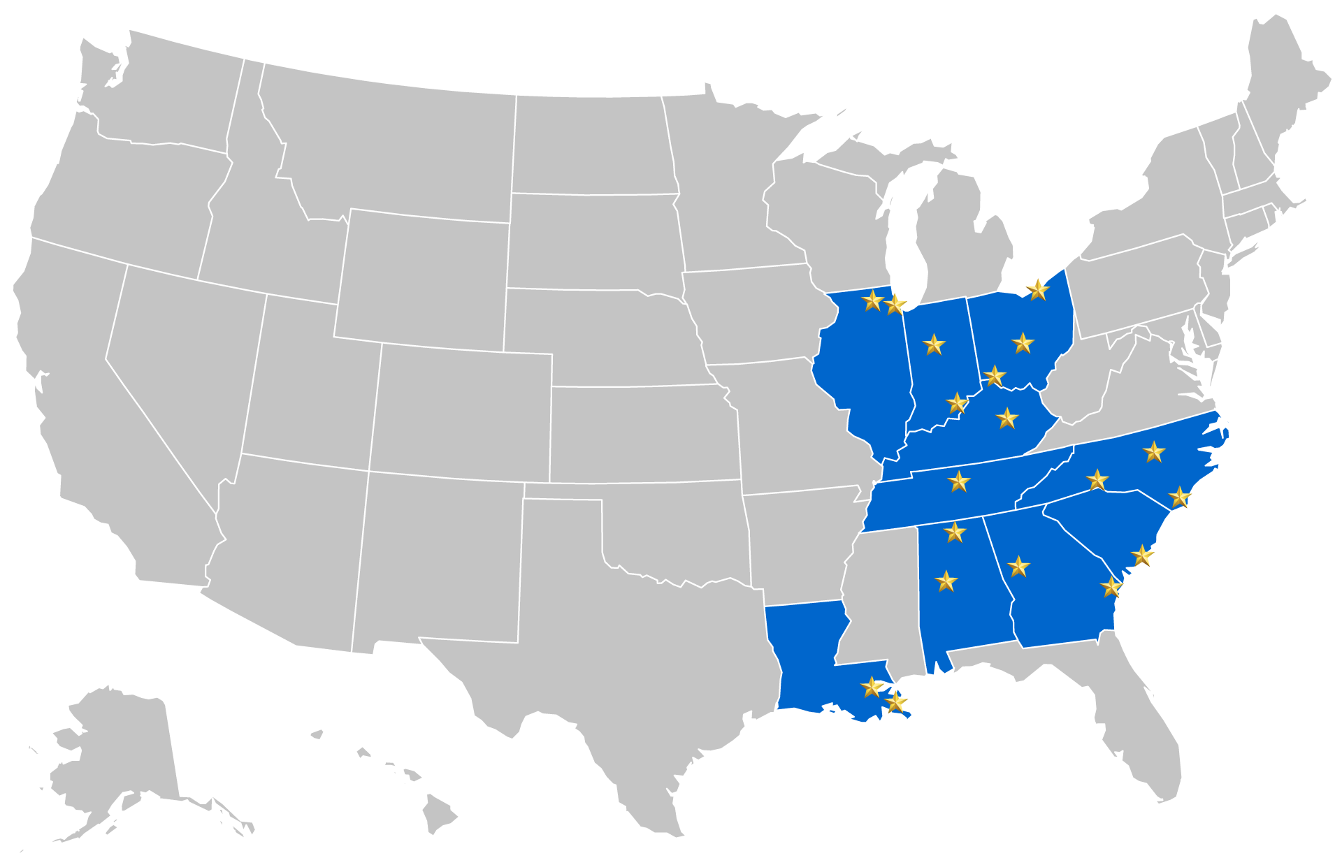 US map events